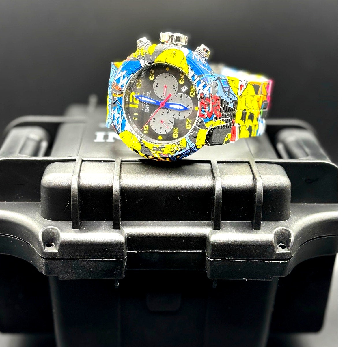 Invicta 36774 Zager Exclusive Graffiti Hydroplated 52mm Chronograph NIB