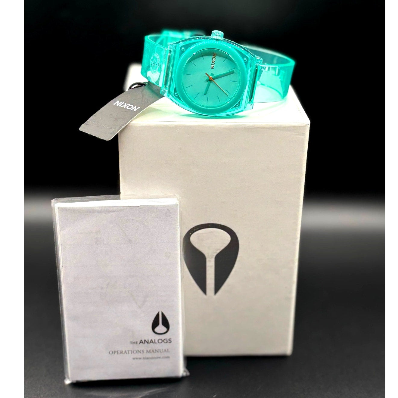 Nixon Medium Time Teller P A1215-309 Turquoise 31mm Watch NIBWT