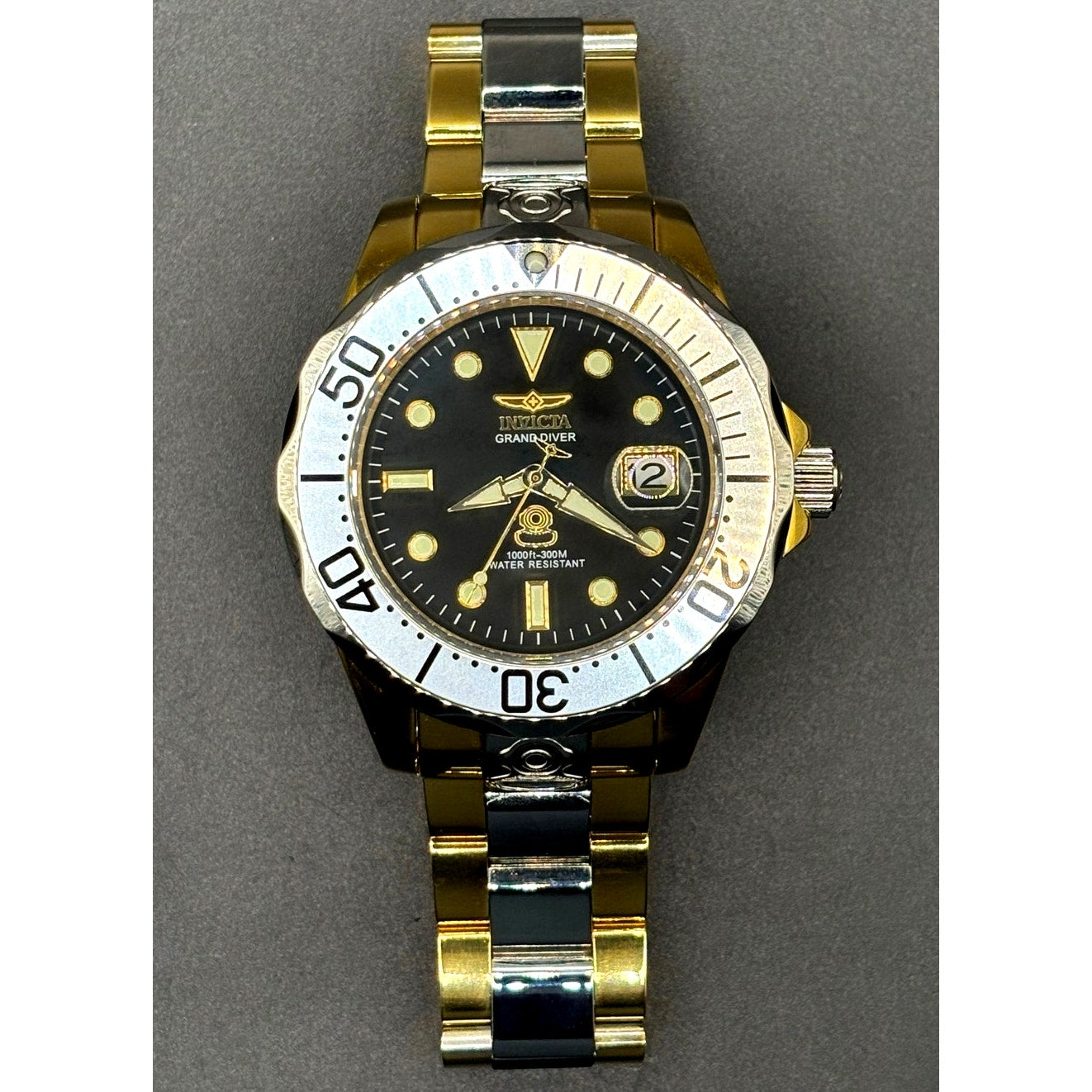 Invicta 16034 Grand Diver Automatic Two Tone Stainless Steel Men's 47mm Watch