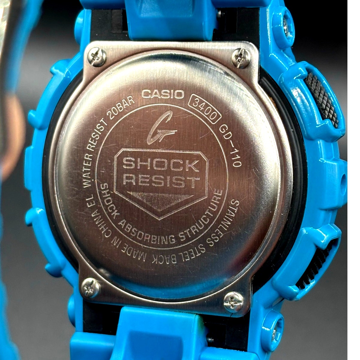 Casio G-Shock GD-110-2 Azure Blue Digital 200M Men's Watch NIB