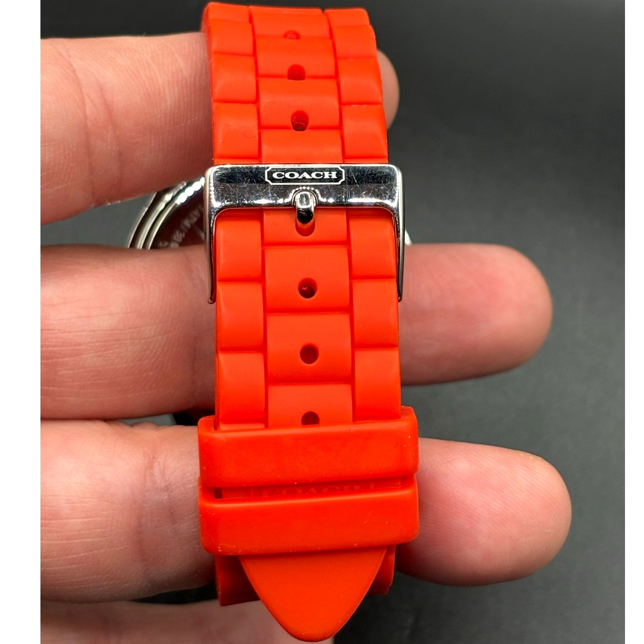 Coach Maddy CA.69.3.14.0706 Orange Silicone 41mm Quartz Women's Watch