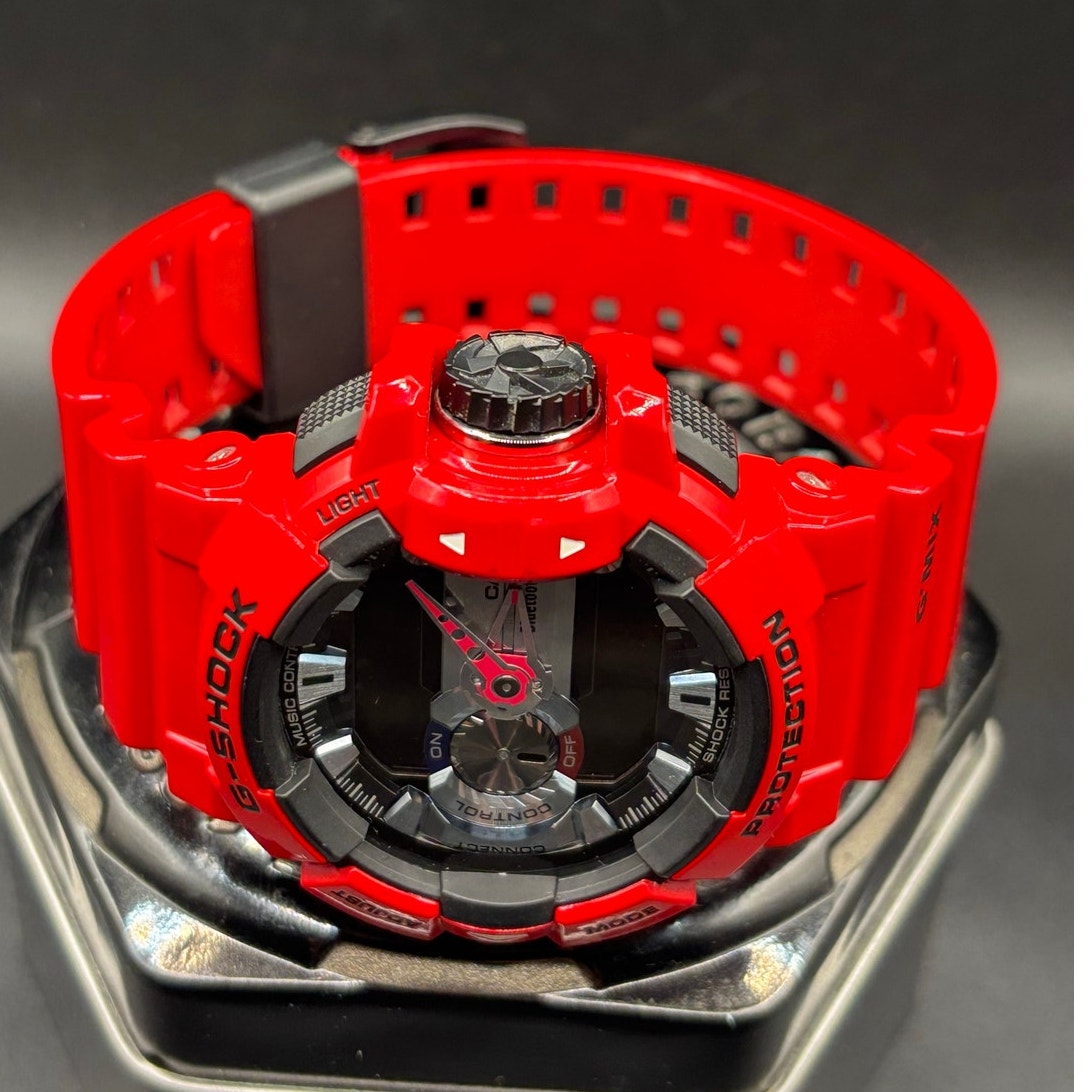 Casio G-Shock GBA-400-4A G’MIX Bluetooth Red Analog Digital Men’s Watch