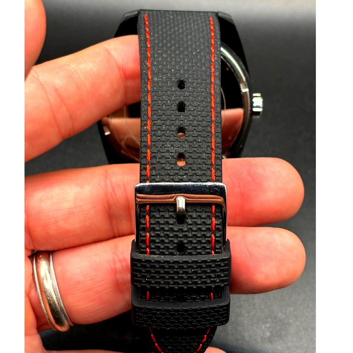 Guess Dash W1256G1 Men’s 46mm Black Multifunction Quartz Watch Red Accents