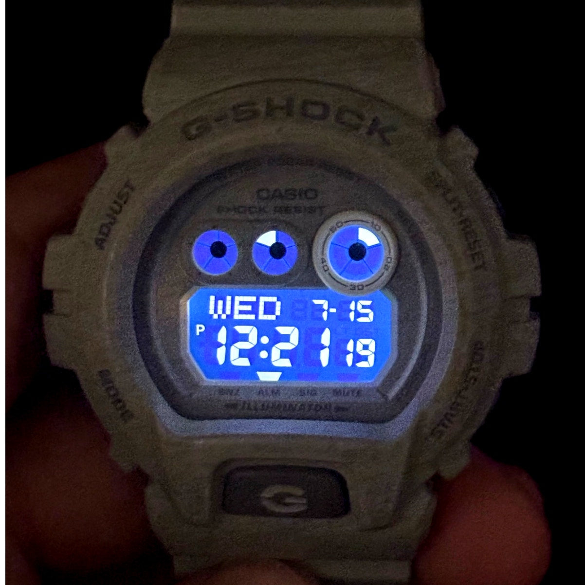 Casio G-Shock GD-X6900HT-7 Heathered White XL Digital Watch