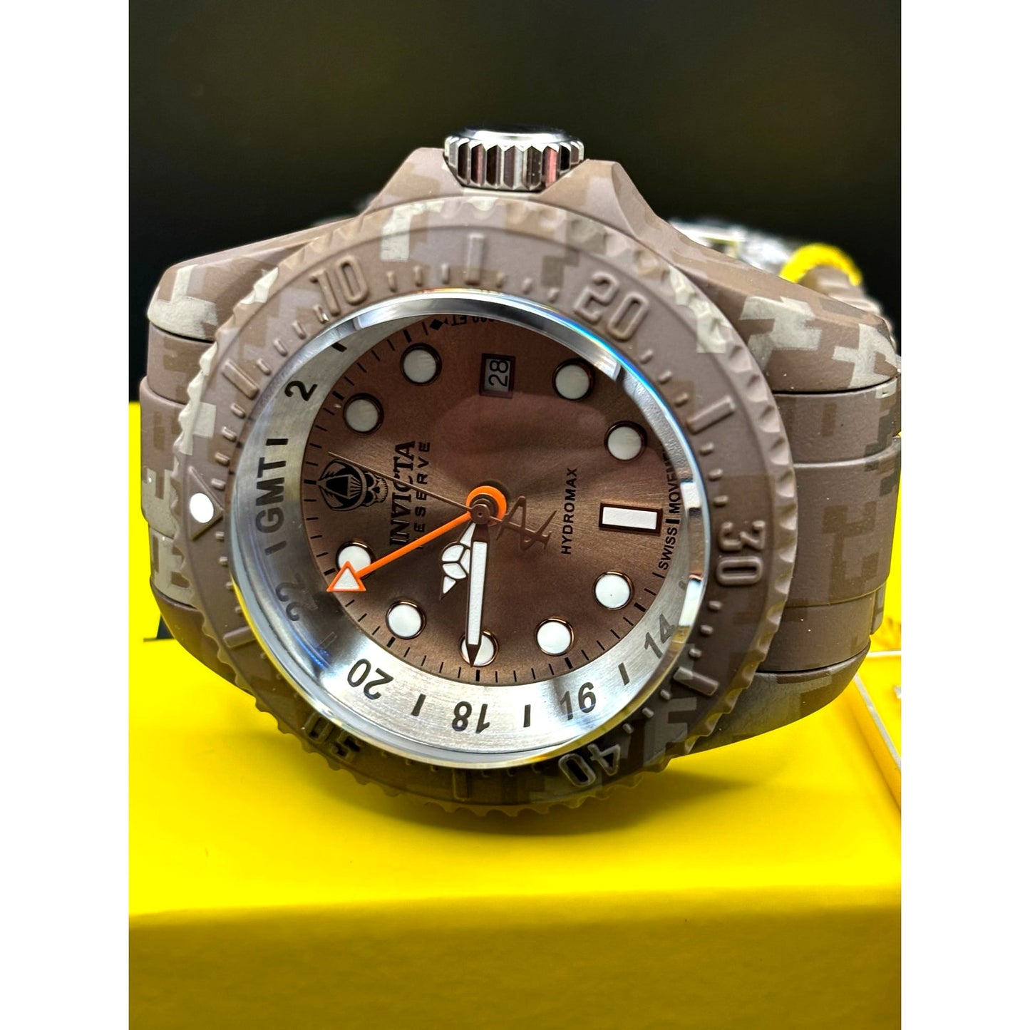 Invicta Reserve Hydromax GMT 45938 Swiss Movement 52mm Diver Men's Watch NIBWT