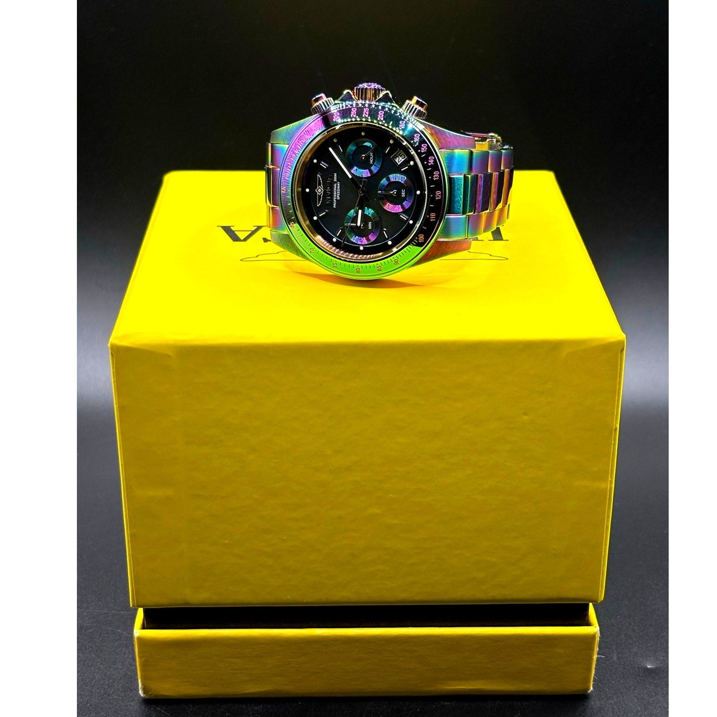 Invicta Speedway 23941 Rainbow MOP Chronograph 40mm Unisex Watch NIB