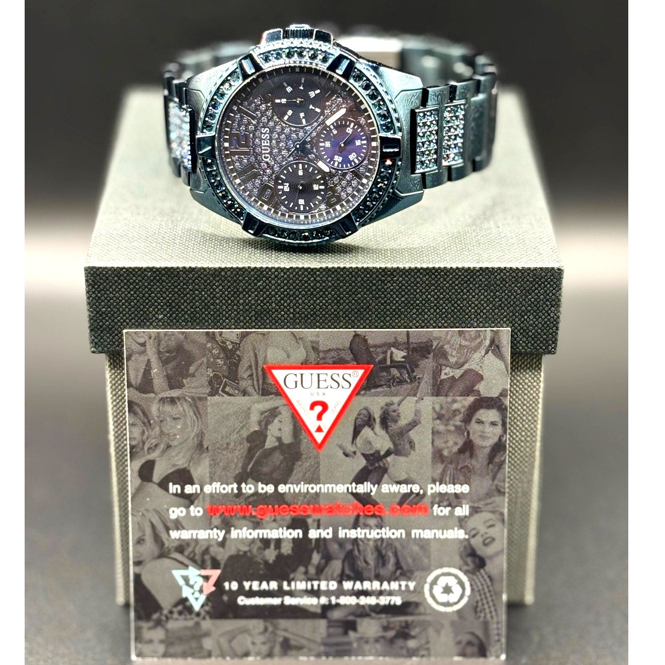 GUESS Lady Frontier GW0044L2 Blue Crystal Multifunction Women's Watch