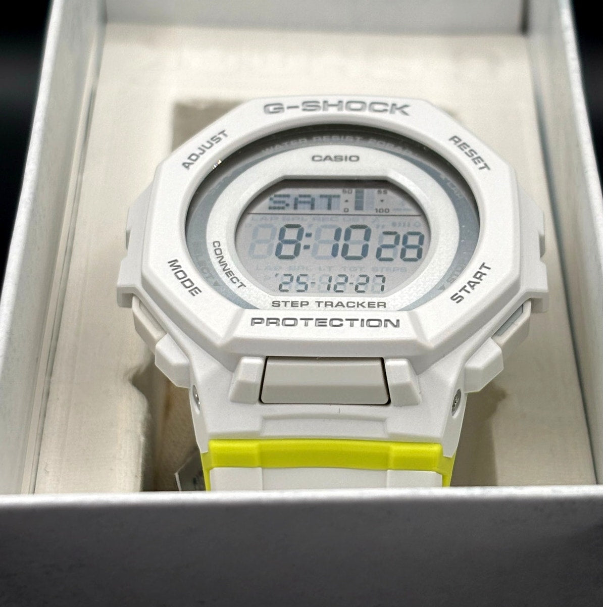 Casio G-Shock GMDB300SC-7 Women’s White G-Squad Step Tracker Watch NIBWT