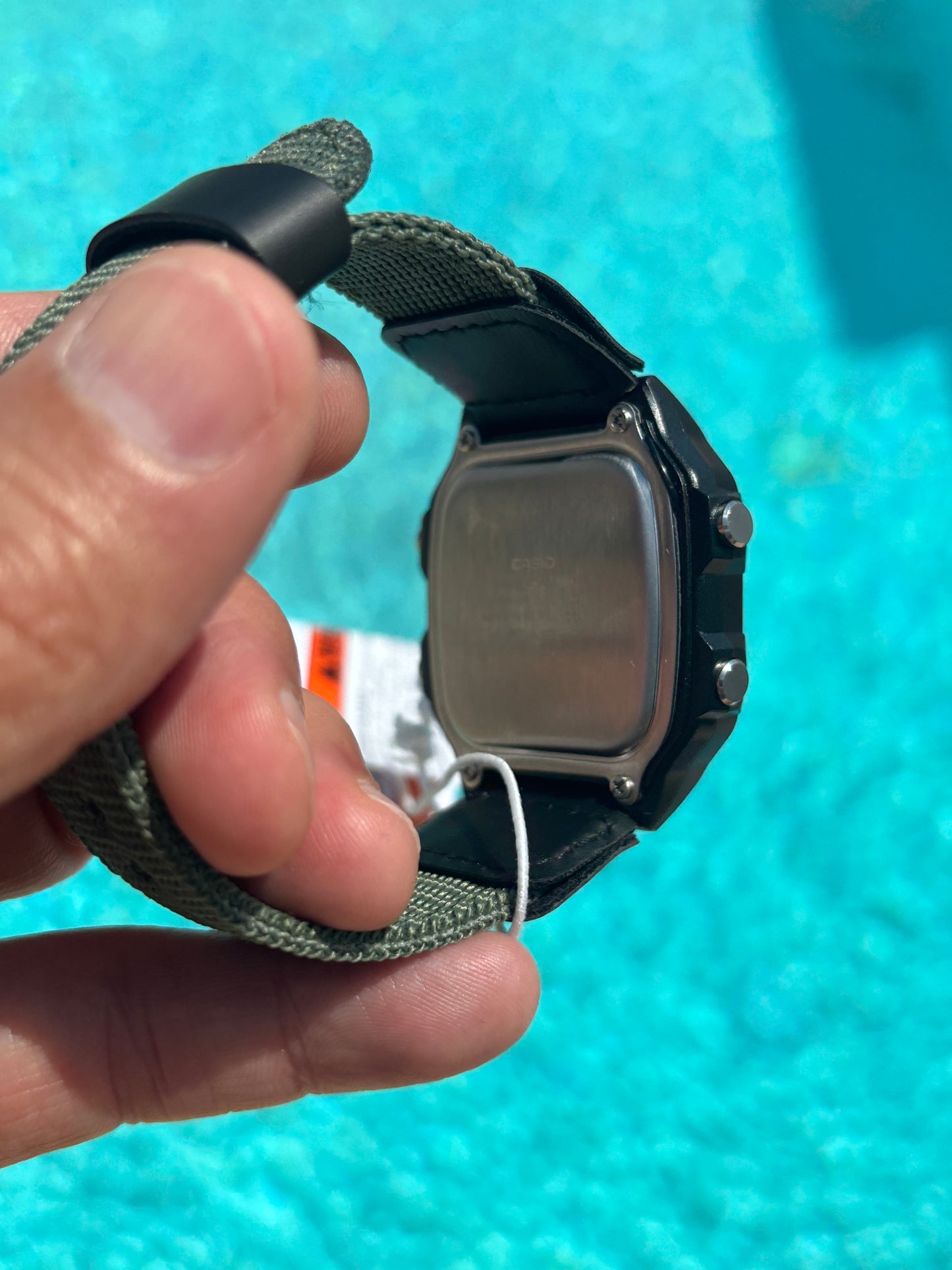 Modded Casio AE1200WH-1A “Nuclear Edition” – Green Nylon Strap, Gel Filter & Atomic Symbol Display