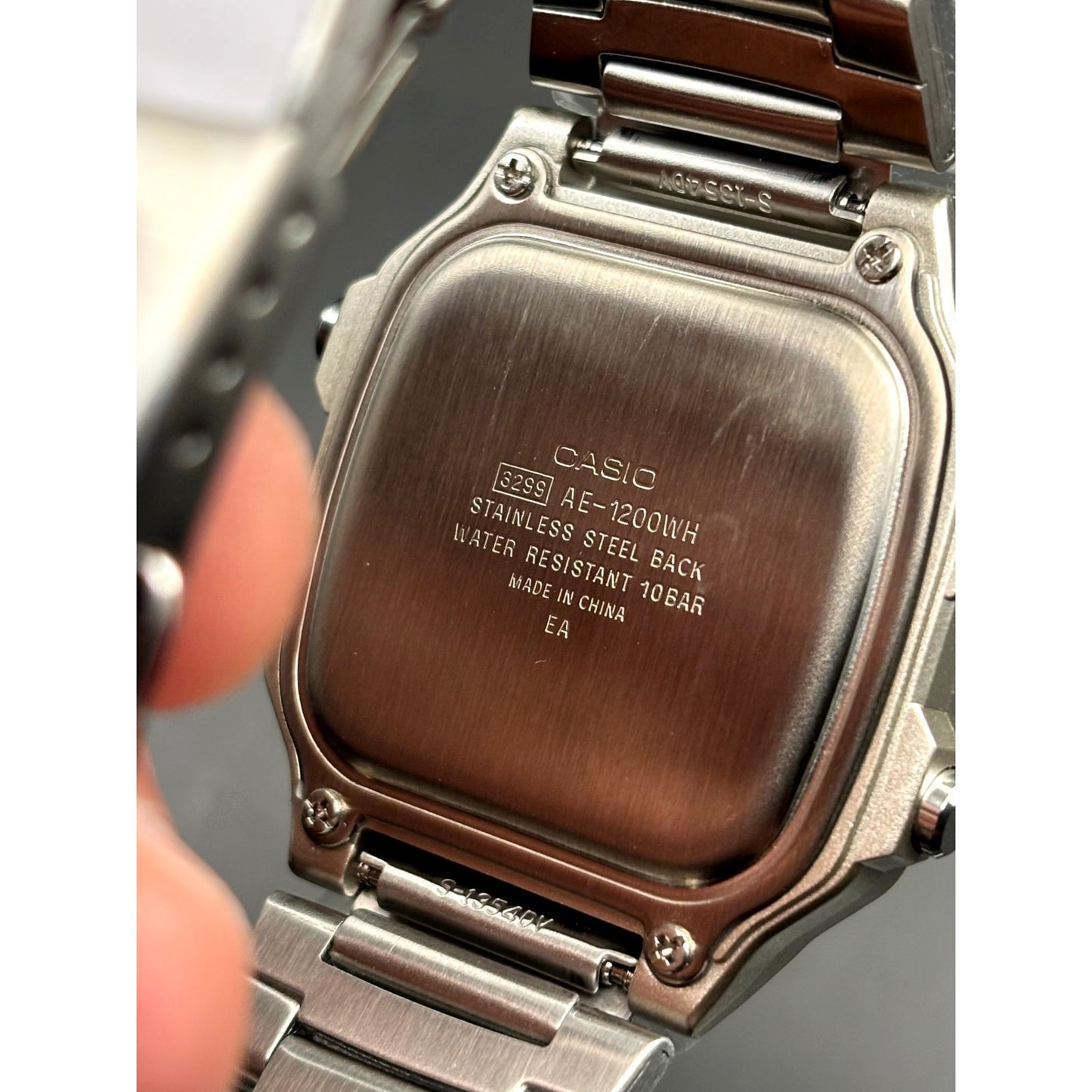 LWS Atlas Meridian Casio AE1200WHD World Time Stainless Steel Bracelet Mod Watch