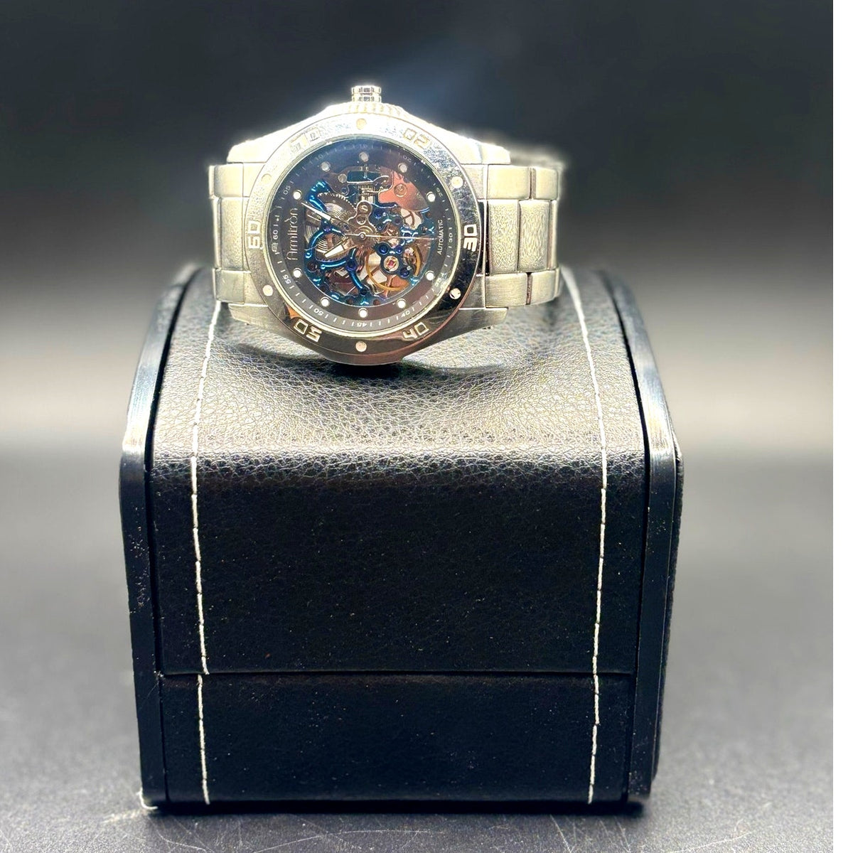 Armitron 20/4406SV Men’s Automatic Skeleton Watch 44mm Stainless Steel