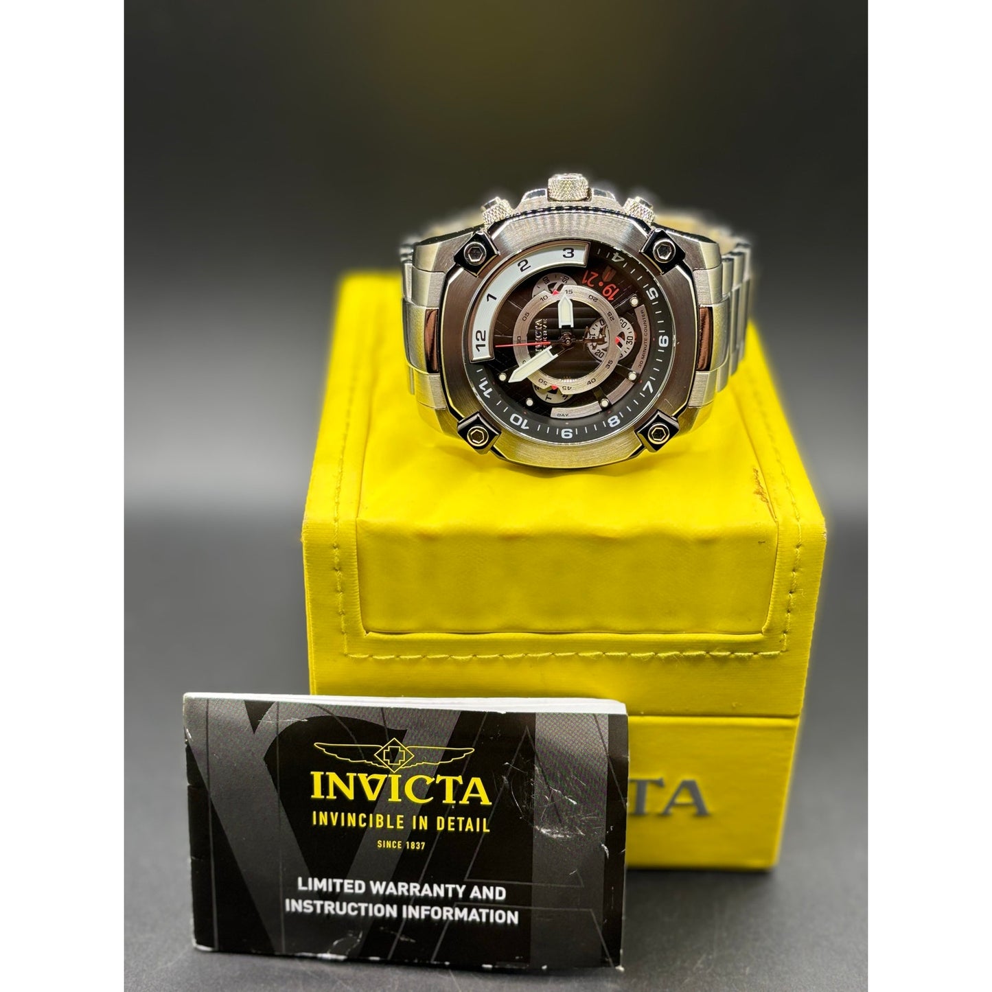 Invicta Reserve Octane 27049 Swiss Movement Chronograph 50mm Steel Watch