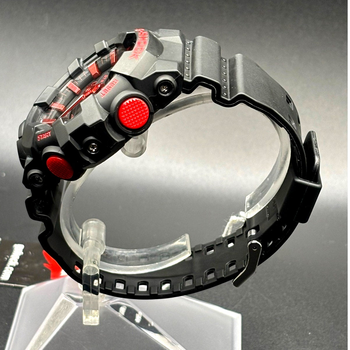 Casio G-Shock GA700BNR-1A Ignite Red Blackout 200M Men's Watch NWT