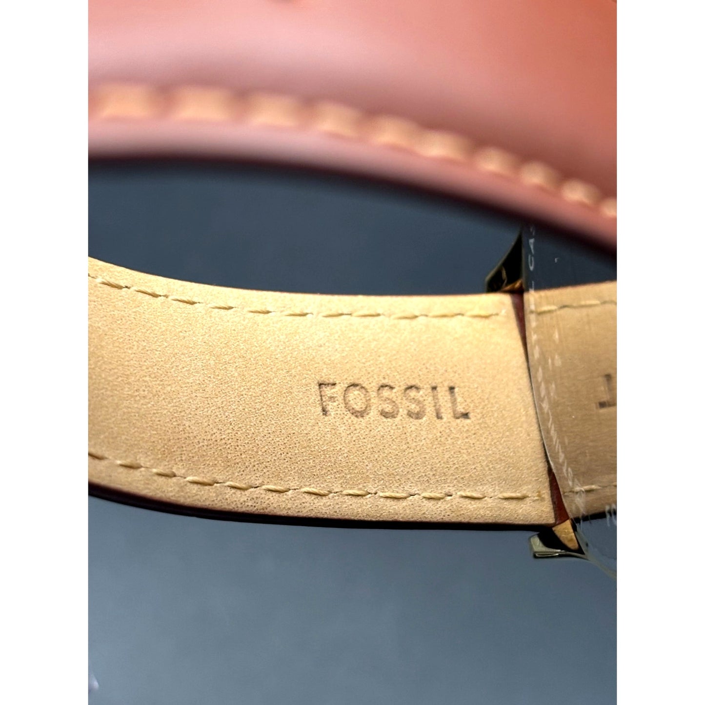 Fossil Fenmore BQM2404 Men's Multifunction Gold Tone Leather Strap Watch NIBWT