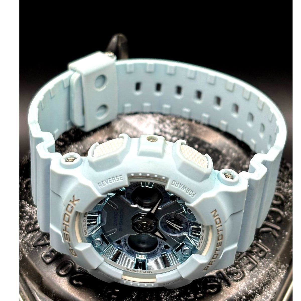 Casio G-Shock GMA-S120DP-2A S-Series Pastel Blue Analog Digital Women's Watch