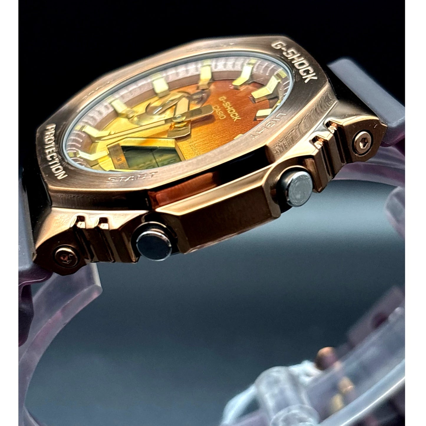 Casio G-Shock GM2100CL-5A CasiOak Metal Bronze Tone Ana-Digi Men's Watch NIBWT