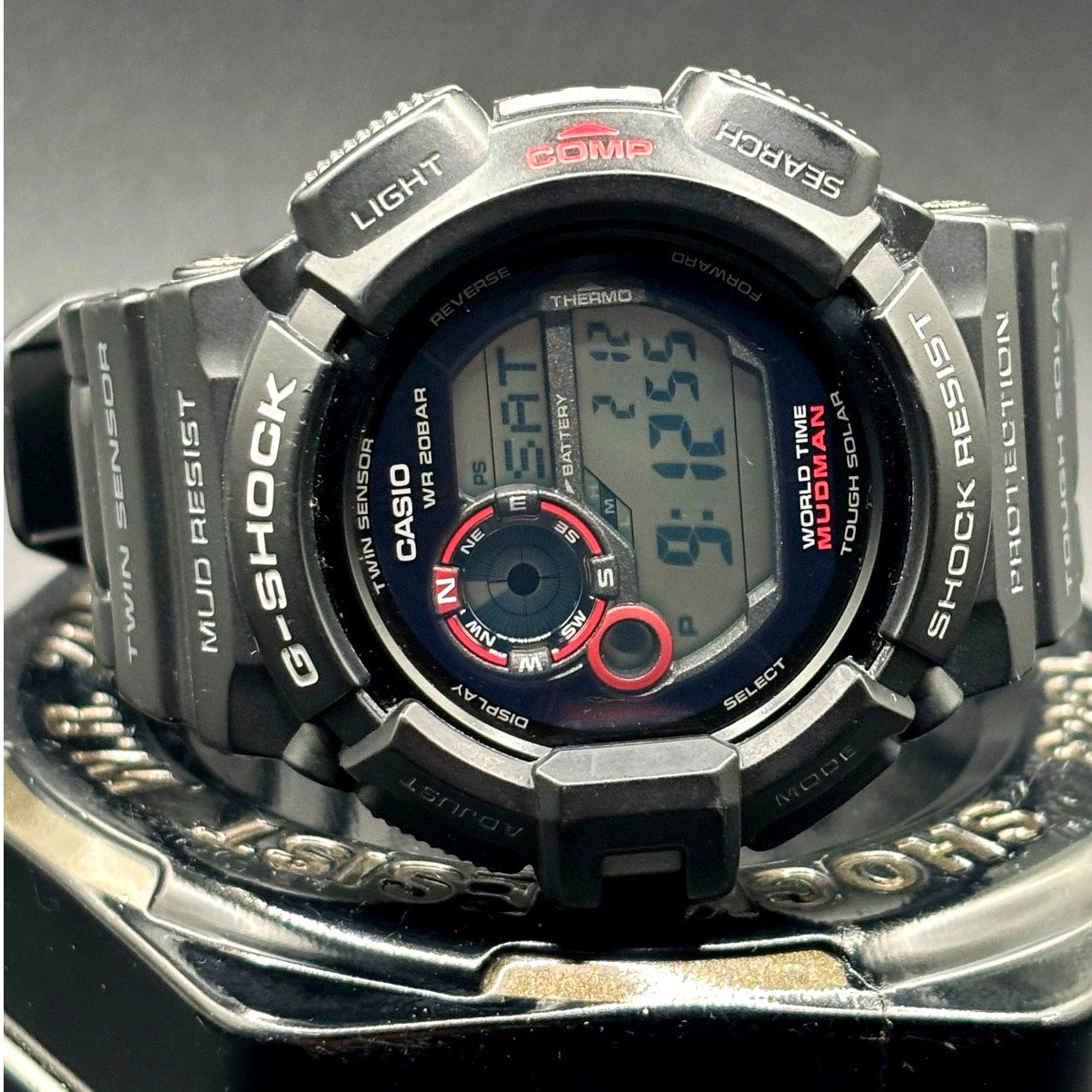 Casio G-Shock Mudman G9300-1 Tough Solar Twin Sensor Digital Men's Watch