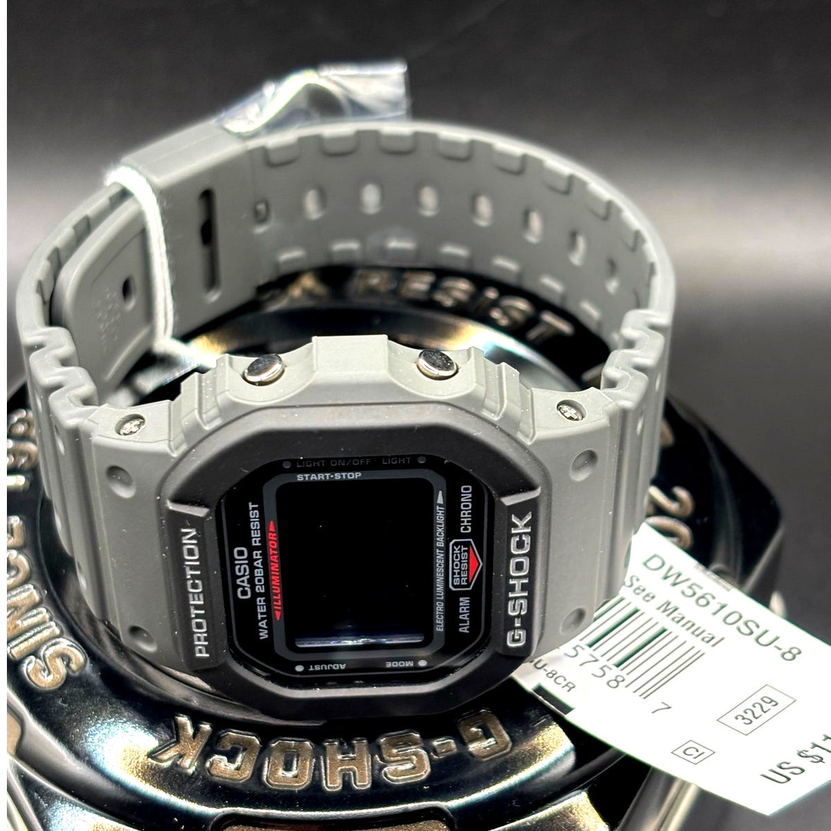 Casio G-Shock DW-5610SU-8 Utility Gray Digital 200M Watch NIBWT Discontinued