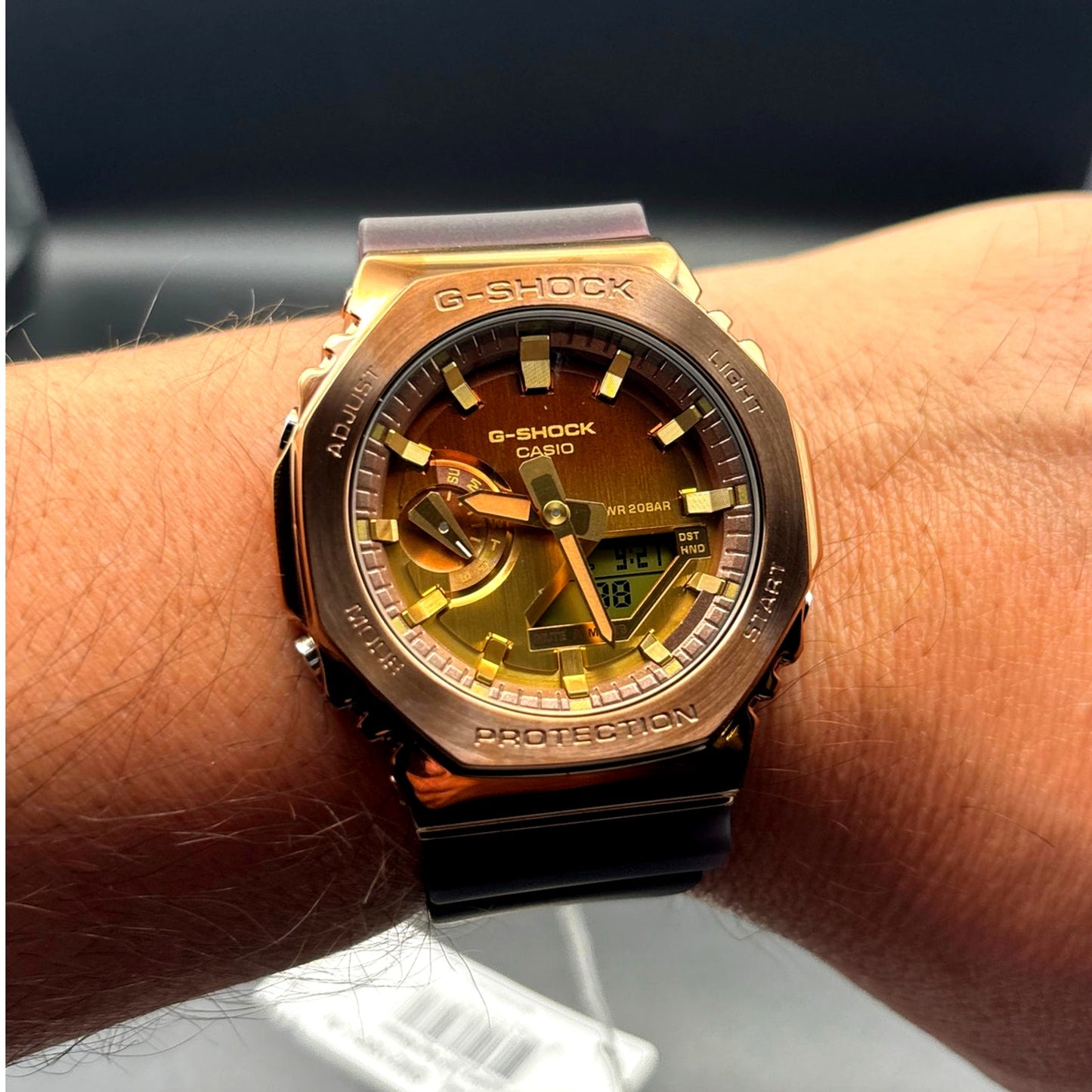 Casio G-Shock GM2100CL-5A CasiOak Metal Bronze Tone Ana-Digi Men's Watch NIBWT