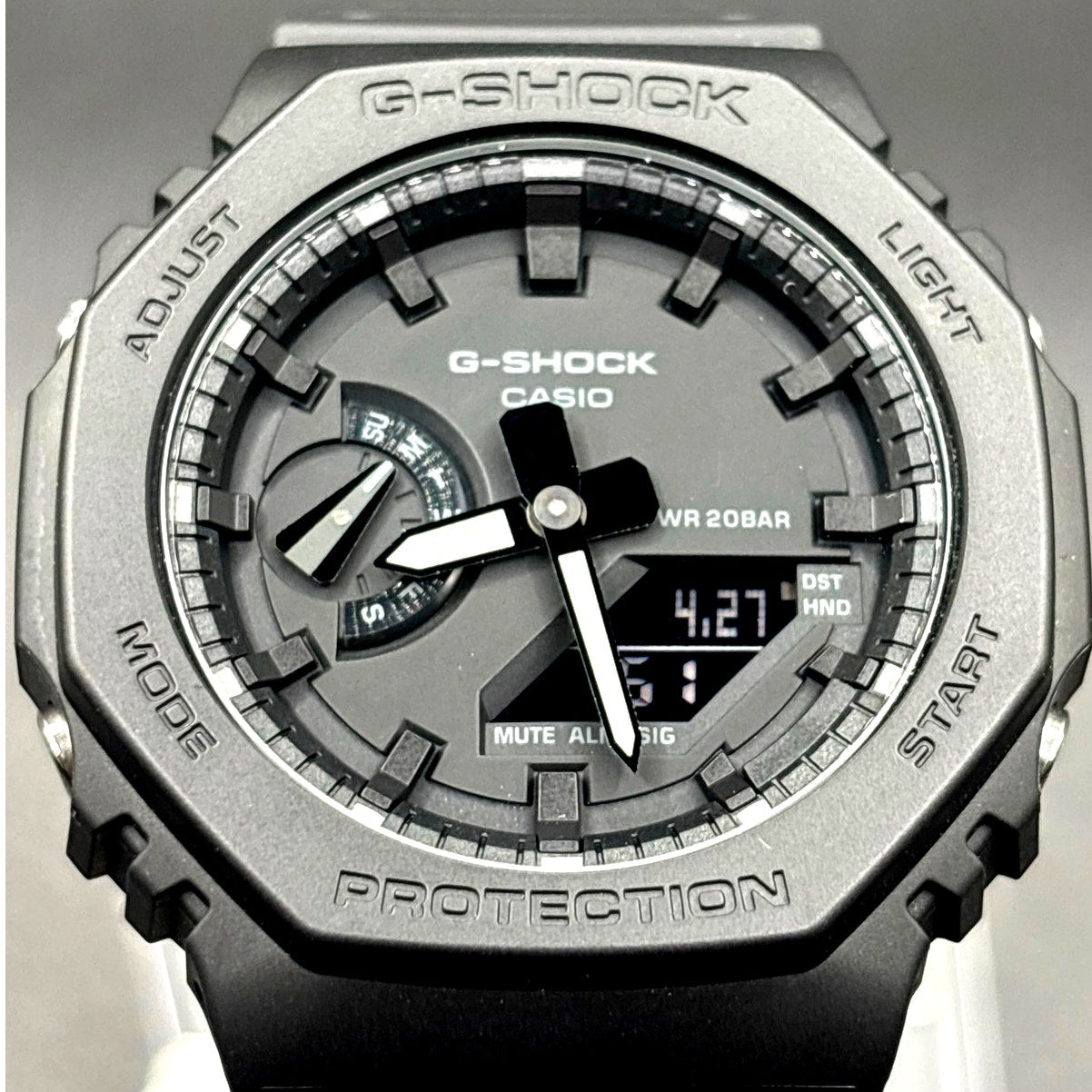 Casio G-Shock GA2100-1A1 Monochrome Black Carbon Core Analog Digital Men’s Watch