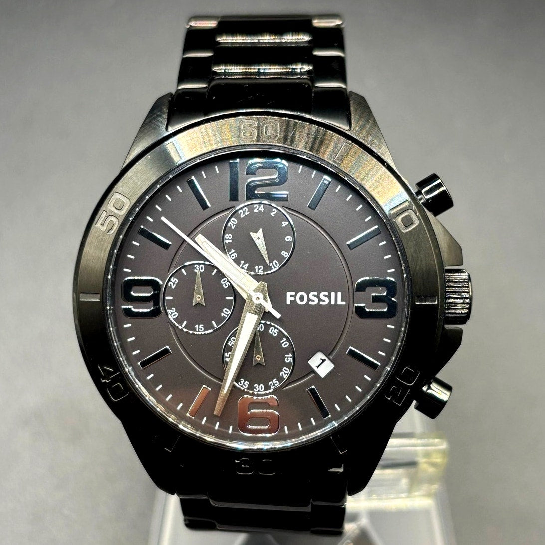 Fossil BQ2184 Blackout Chronograph Stainless Steel Watch 45mm