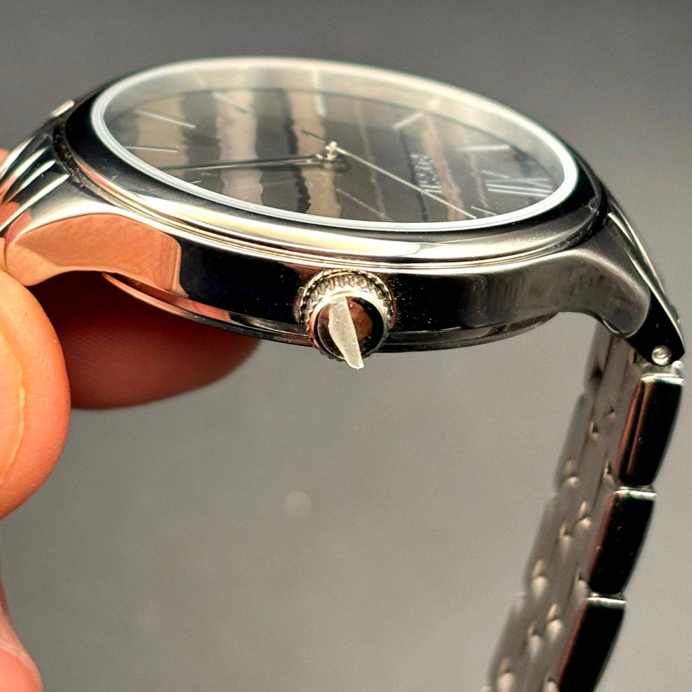 Fossil BQ3246 Women’s 35mm Black Dial Stainless Steel Bracelet Watch NIBWT