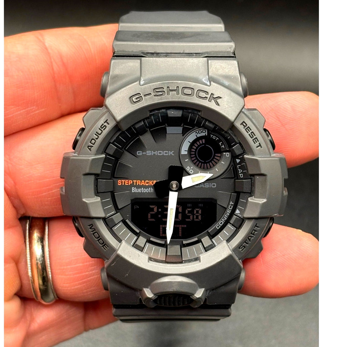 Casio G-Shock GBA800-8A Step Tracker Bluetooth Matte Gray Men's Watch