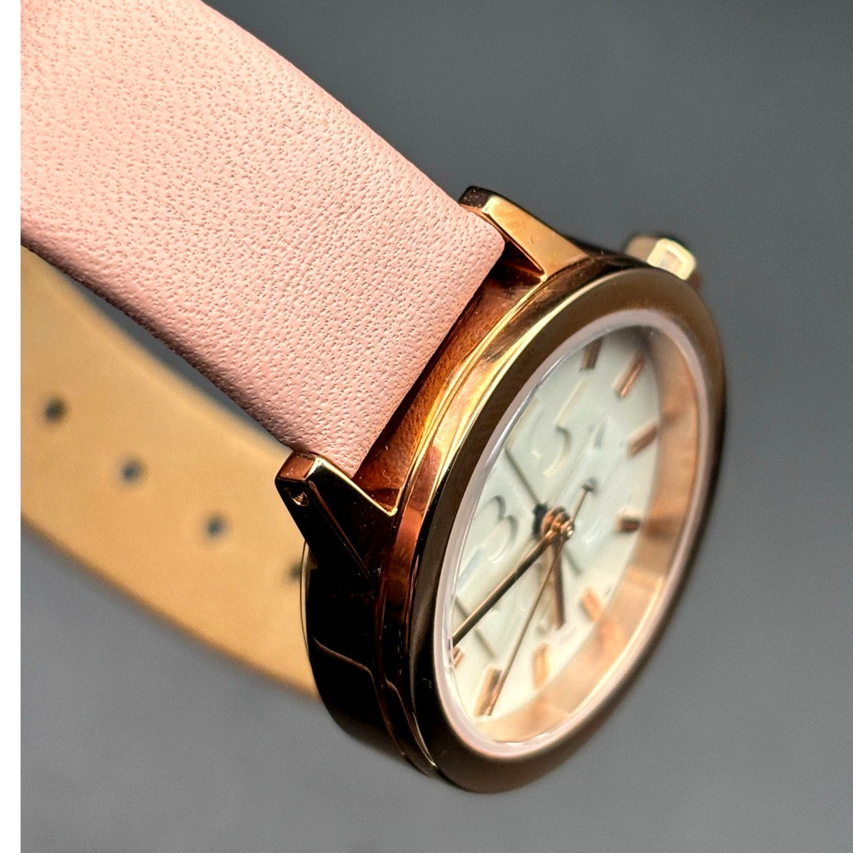 Tory Burch TBW2006 Women’s Gigi Pink Rose Gold Leather Quartz Watch NIBWT
