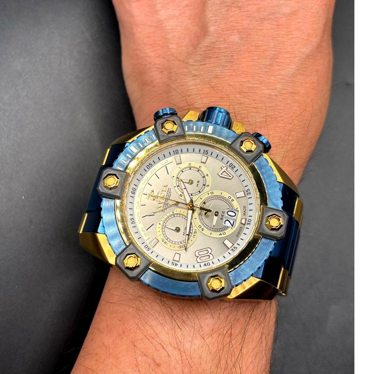 Invicta Reserve Octane Grand Arsenal 13023 Swiss Made Chronograph 56mm Watch