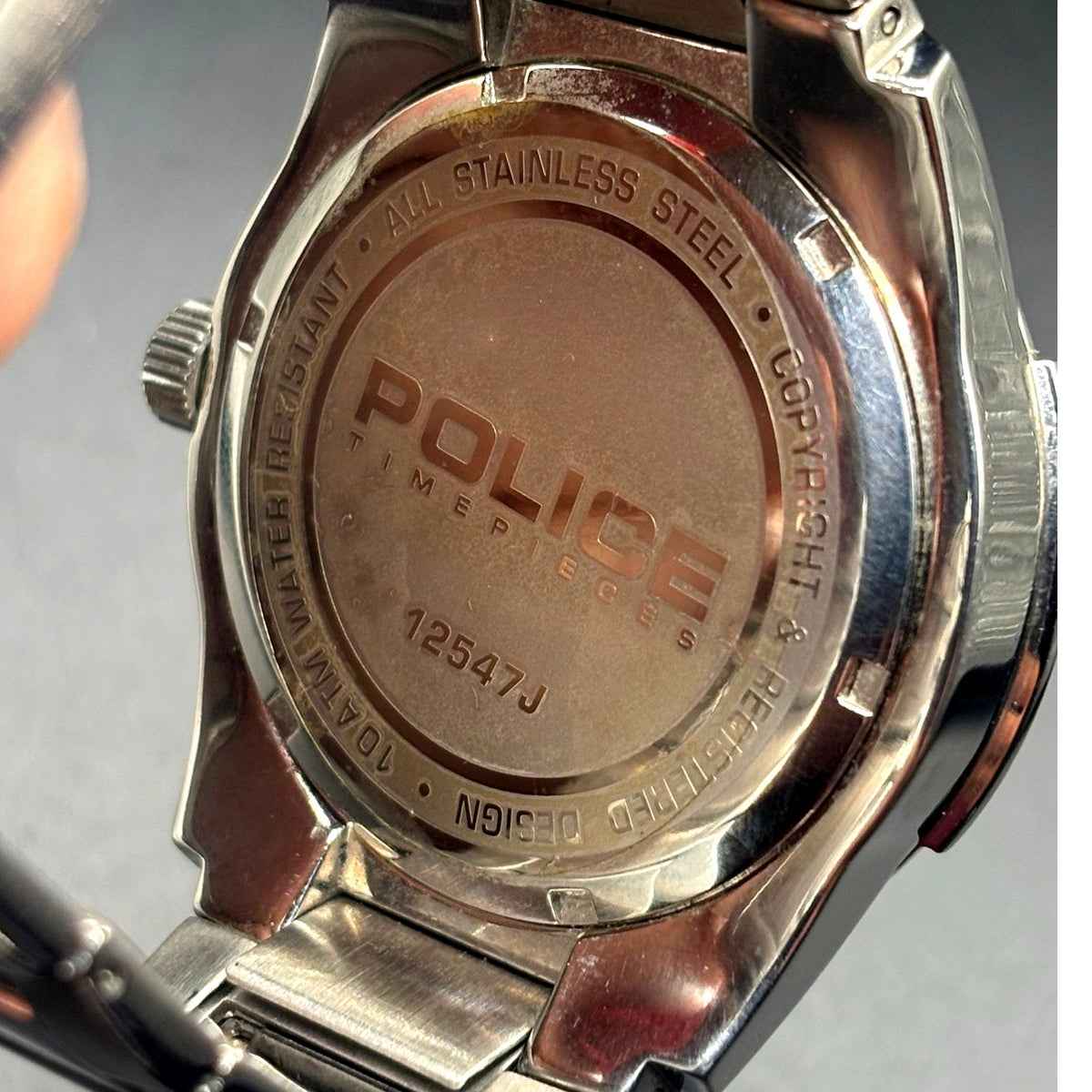 Police Sincere 12547J Silver Men's Watch 44mm