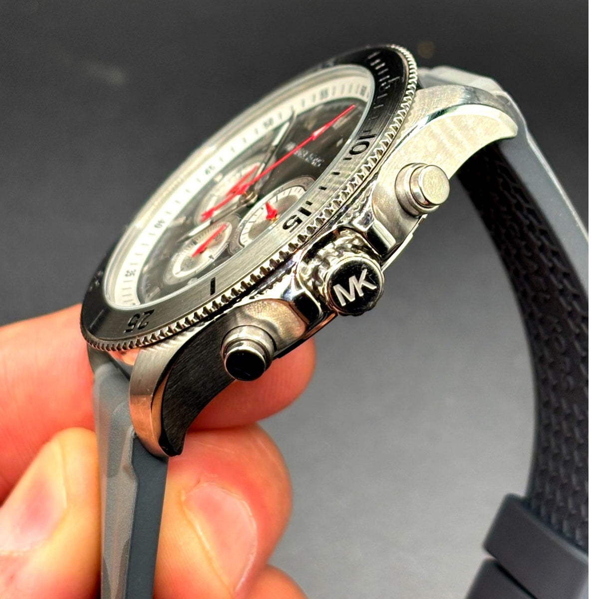 Michael Kors Cortlandt MK8710 Chronograph Gray Camo Men’s Watch 45mm