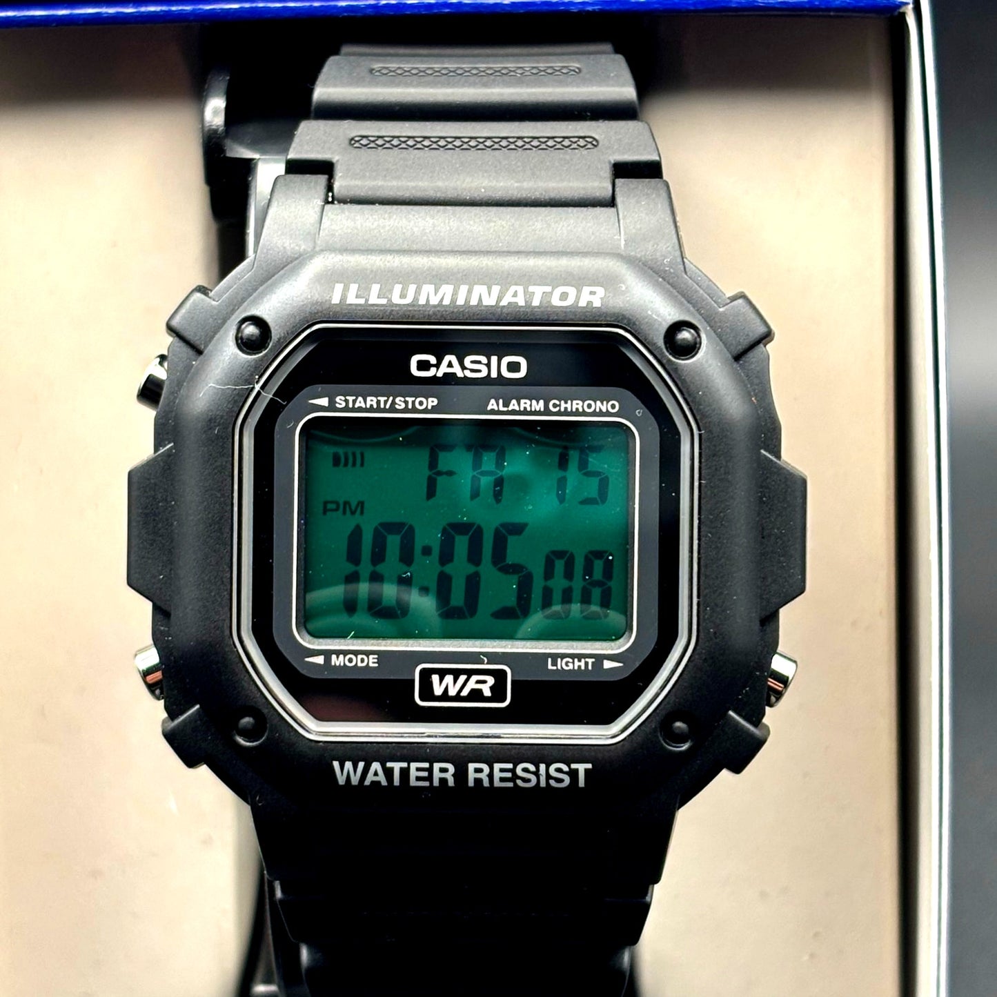 Custom Casio F108WH Teal Glow Edition with Teal Light Filter NIB