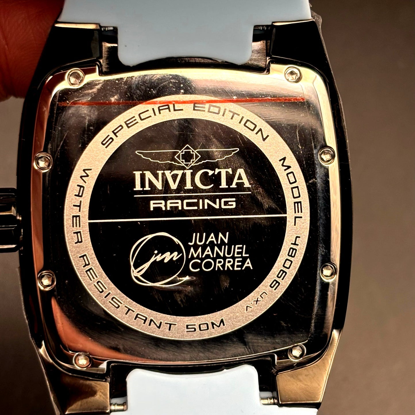 Invicta Racing JM Limited Edition 48066 Men’s Blue Black Silicone Watch NIBWT