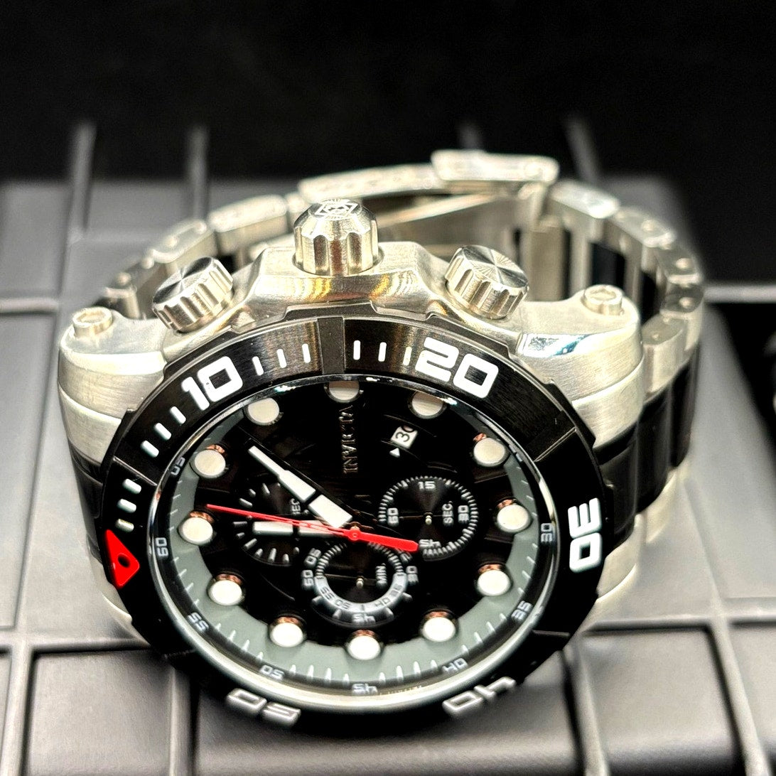 Invicta Sea Hunter 28263 Chronograph Black Steel 54mm Men’s Quartz Watch