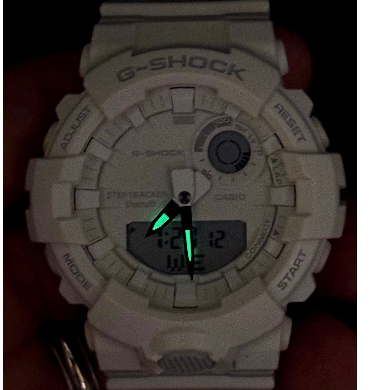 Casio G-Shock GBA800-7A Step Tracker Bluetooth White Unisex Watch NIB