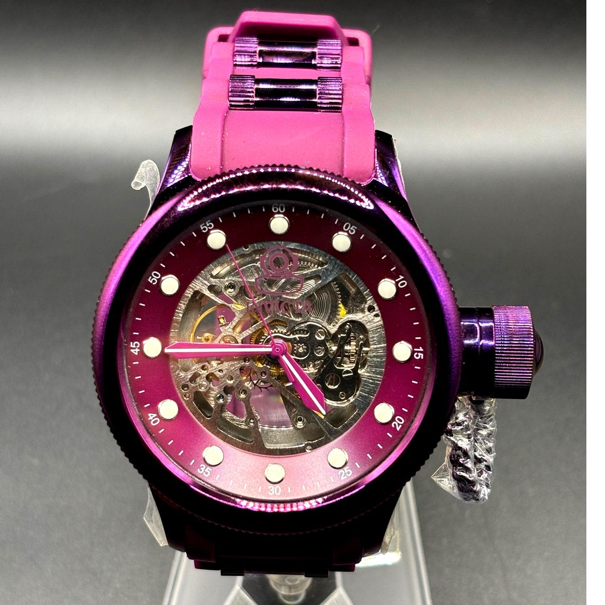 Invicta Pro Diver 40741 Automatic Skeleton Purple 51mm NIBWT