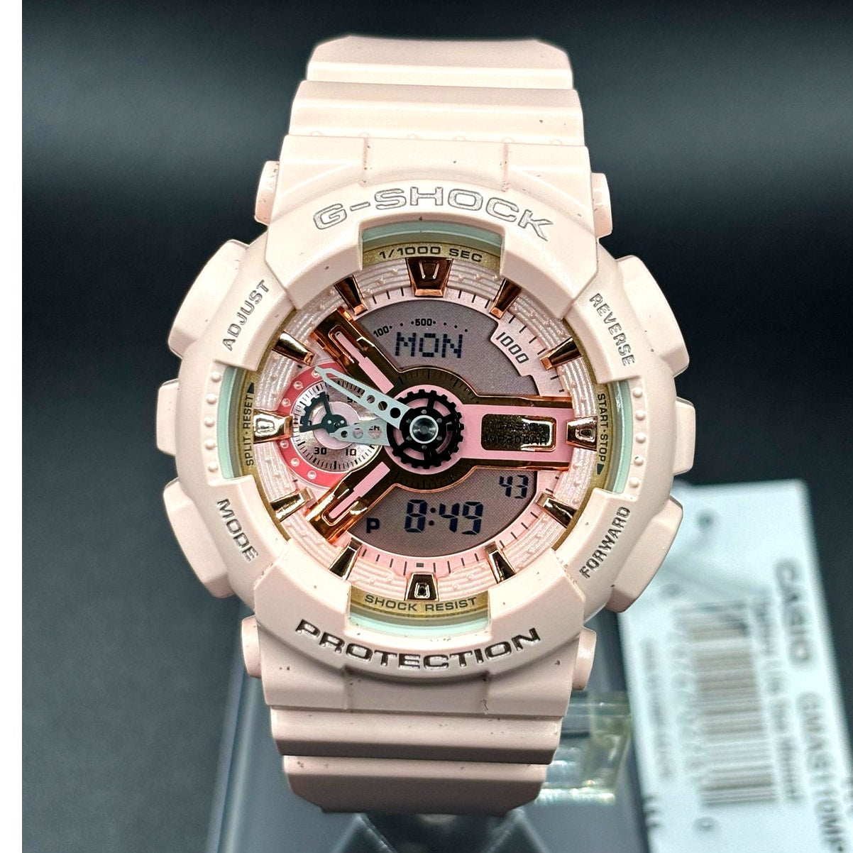 Casio G-Shock GMA-S110MP-4A1 Pink Analog Digital Women’s Watch NIBWT