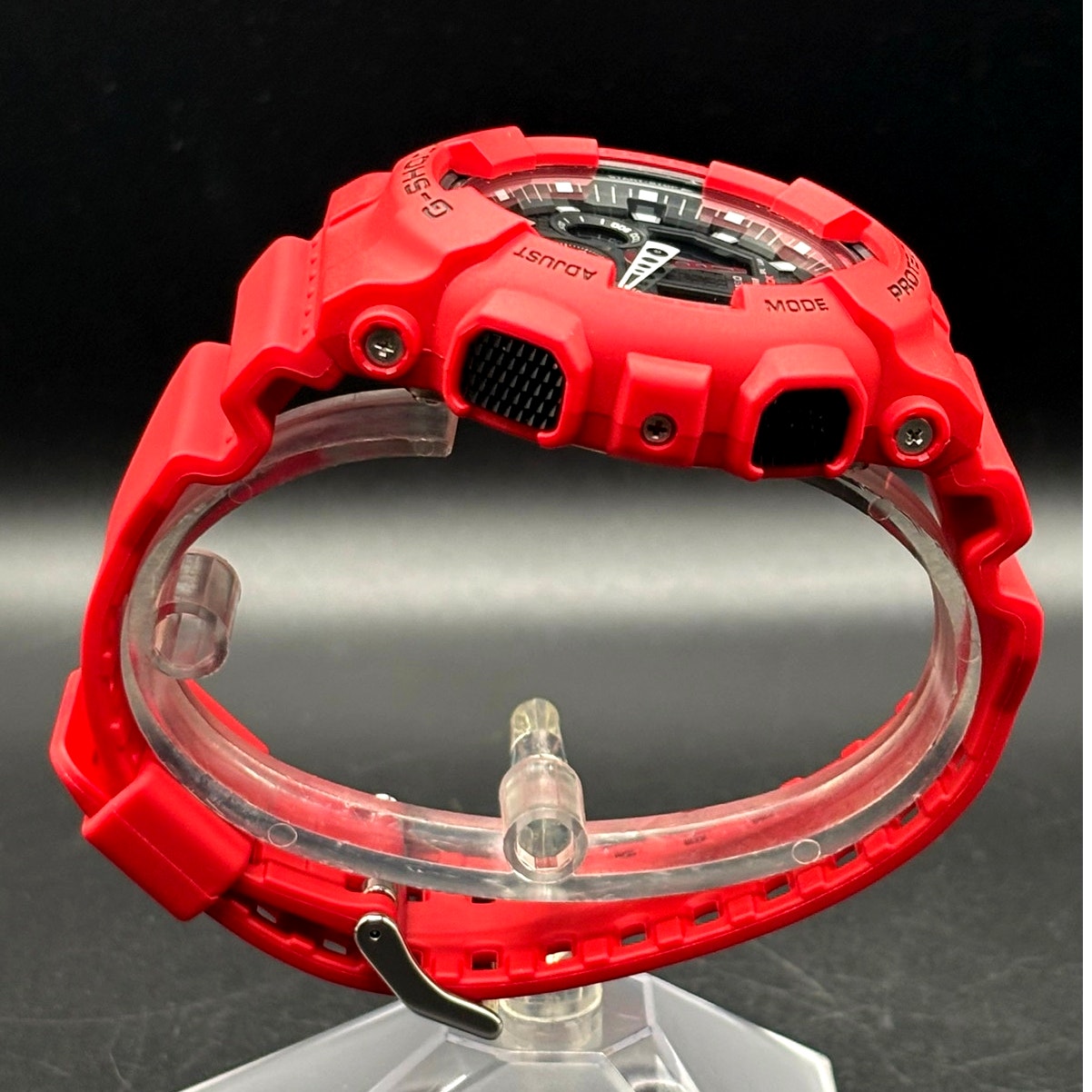 Casio G-Shock GA100B-4A Bright Red Analog Digital Men’s Sport Watch 200M