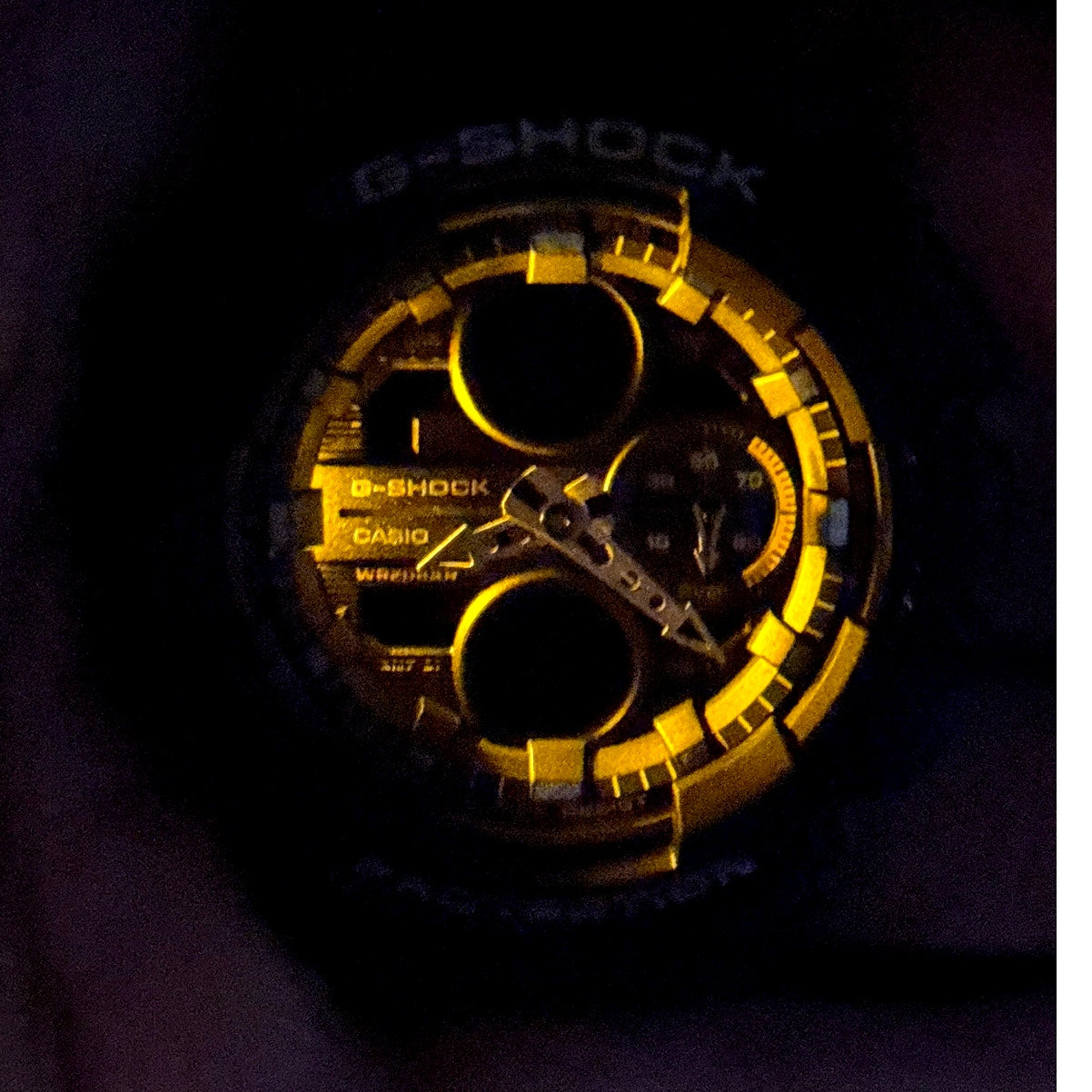 Casio G-Shock GMAS140-1A Womens Black Multicolor Analog Digital 45mm Watch NIBWT