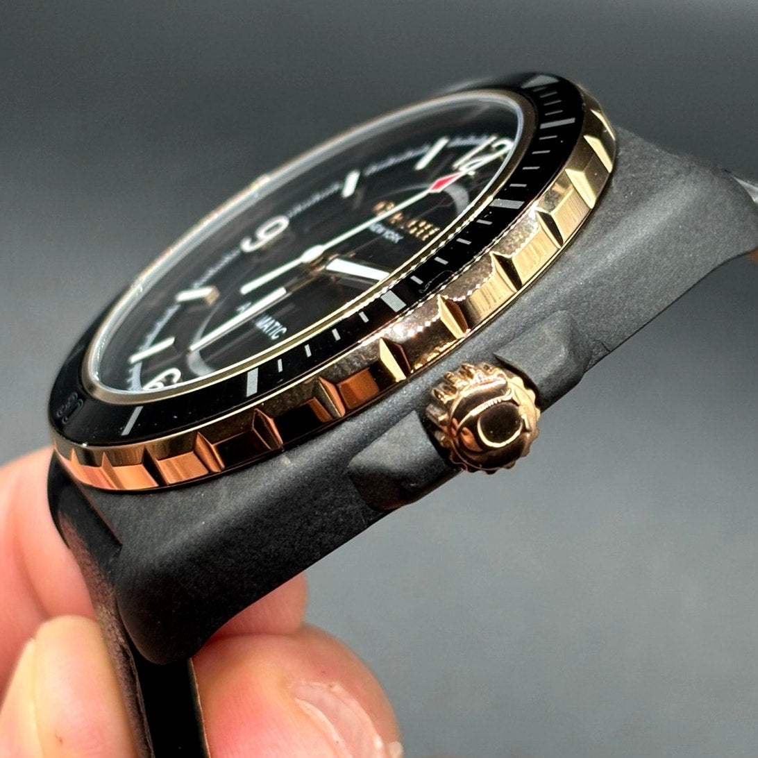 Coach Charter 14602734 Automatic 44mm Black Leather Men’s Watch NIBWT