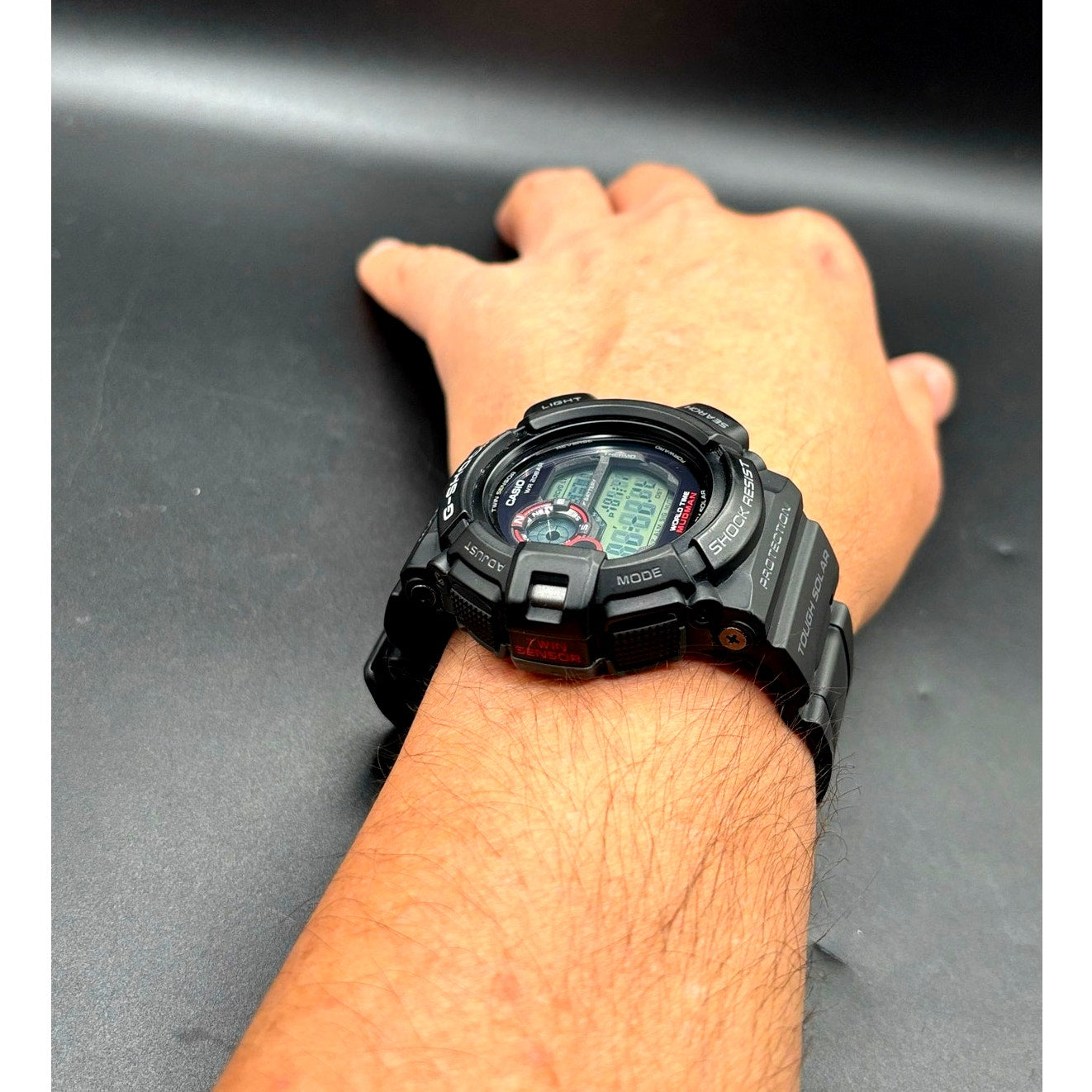 Casio G-Shock Mudman G9300-1 Tough Solar Twin Sensor Digital Men's Watch