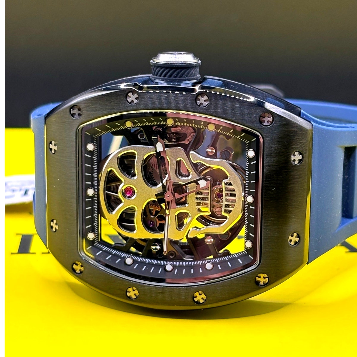 Invicta S1 Rally Crestpath 49023 Automatic Skeleton Dial Mens Watch 41mm Blue