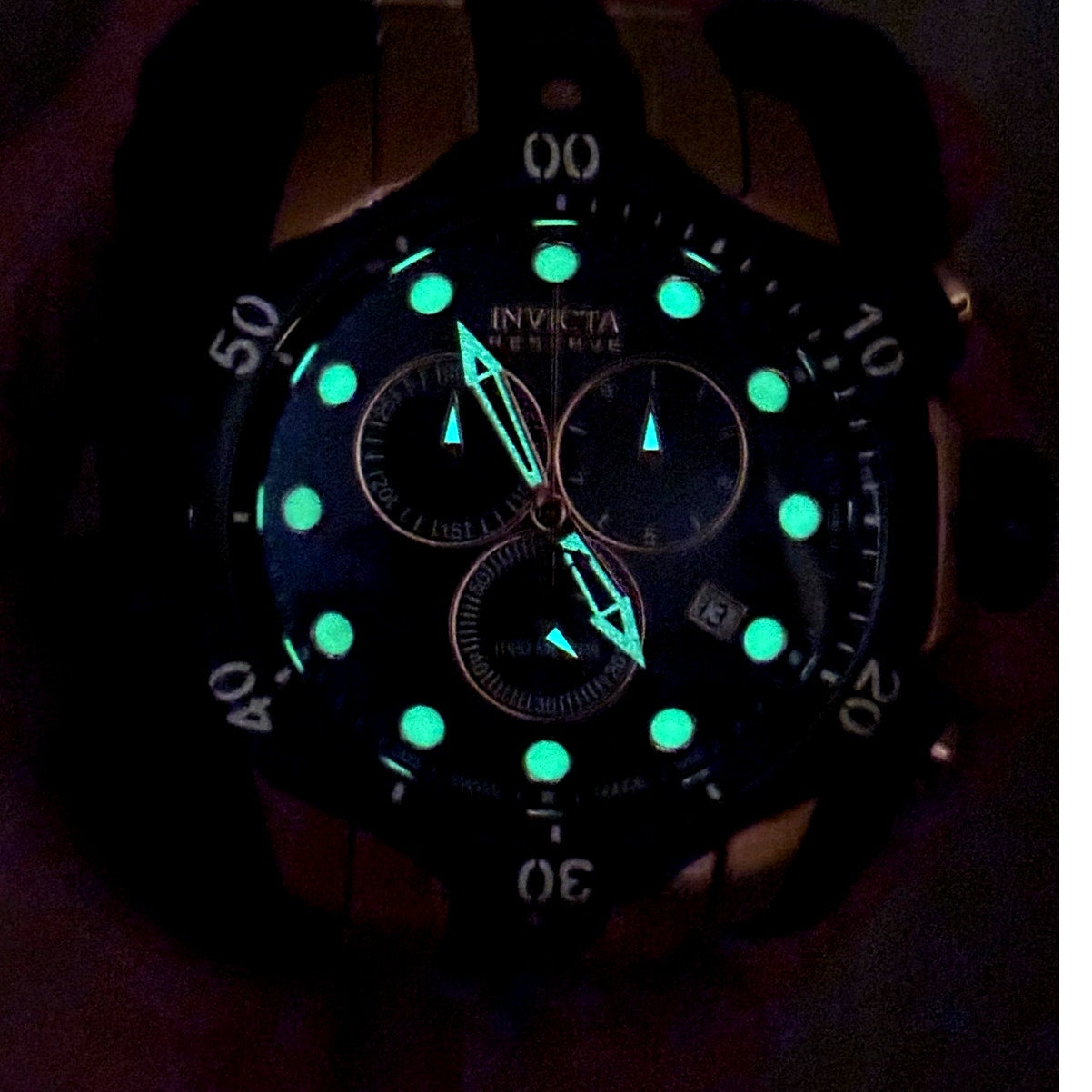 Invicta Reserve Venom 5728 Chronograph Swiss Made 53mm 18K Rose Gold Men’s Watch