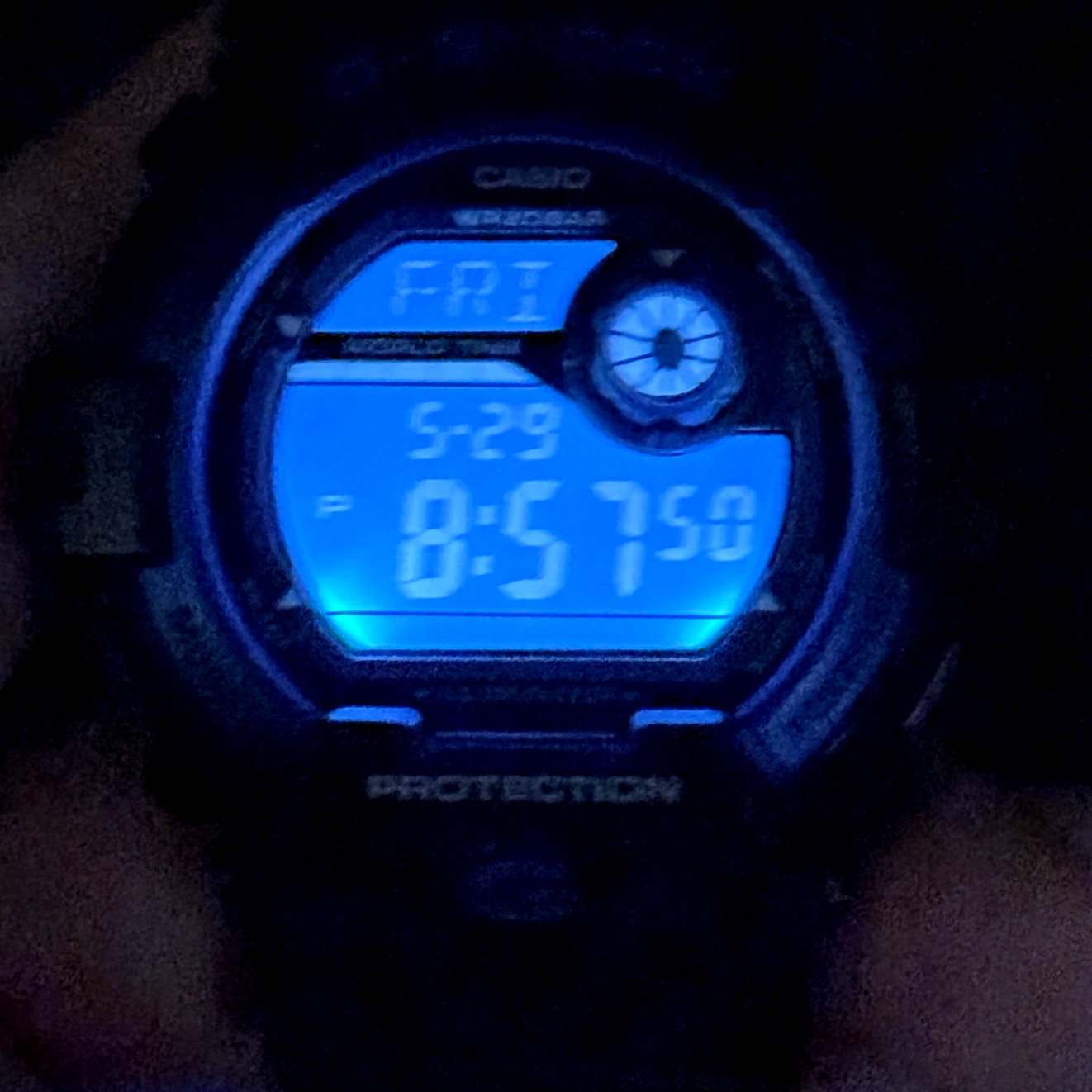 Casio G-Shock G-8900A-1 Glossy Black Blue Dial Digital Men’s Watch 200M NIB