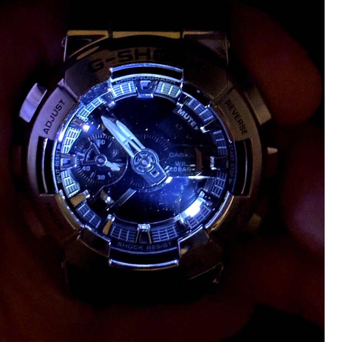 Casio G-Shock G-Steel GM110-1A Polished Metal Bezel Men’s Watch