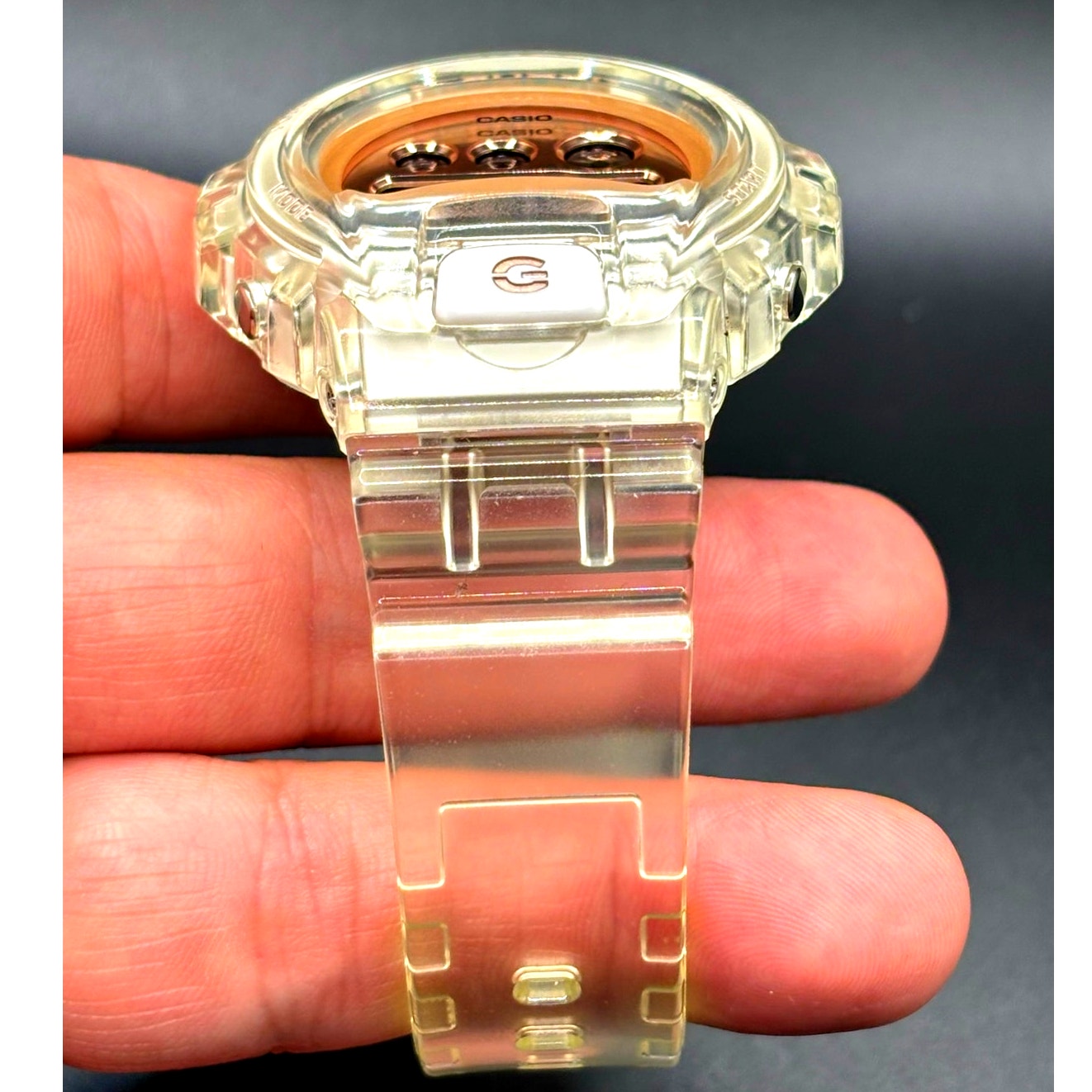 Casio G-Shock GMD-S6900SR-7 S Series Translucent Rose Gold Women’s Watch NIB
