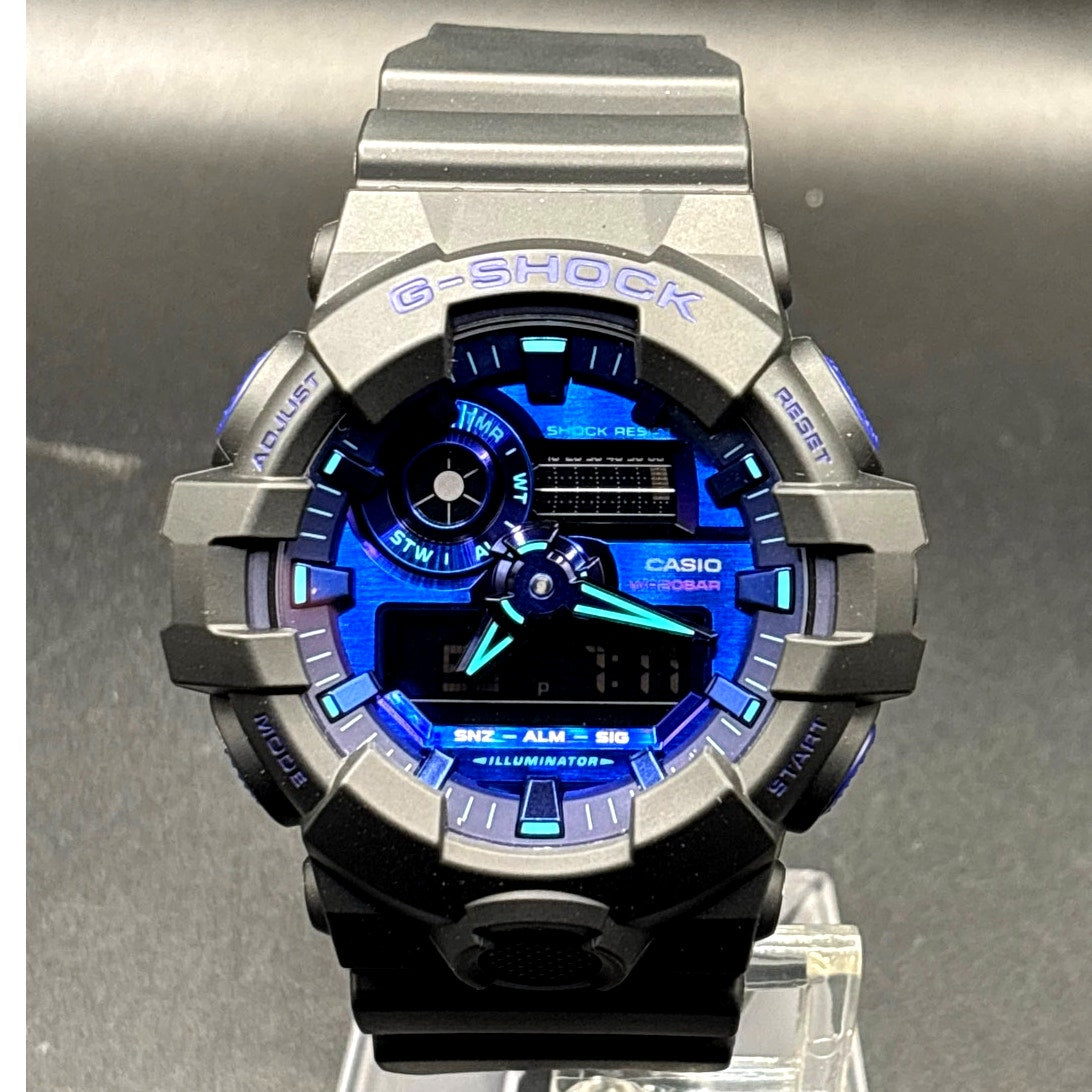 Casio G-Shock GA700VB-1A Virtual Blue Analog Digital Men’s Watch