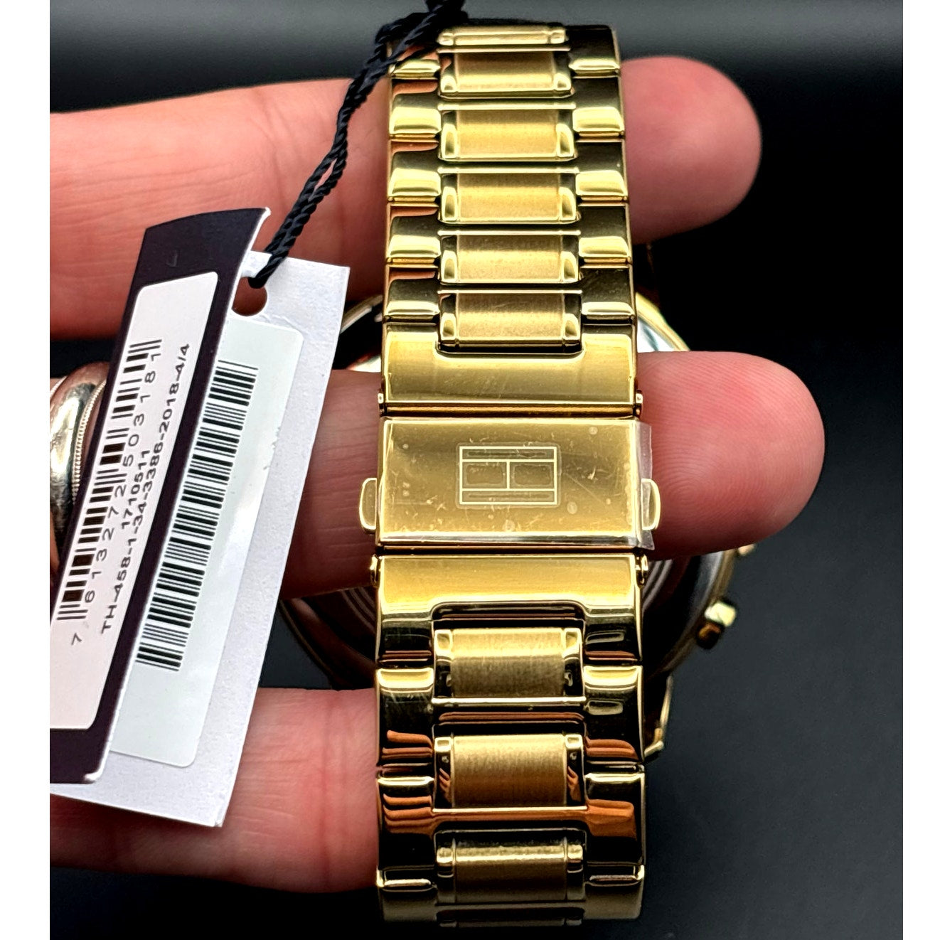 Tommy Hilfiger Luca 1710511 Men’s Multifunction Gold Tone Black Dial Watch NIBWT