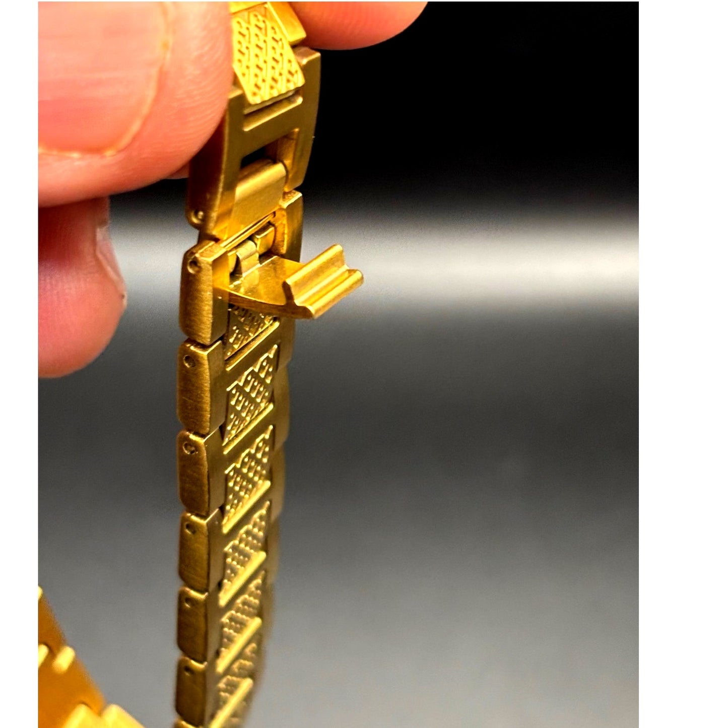 Lacoste Men's Metropole Ion Plated Gold Tone Stainless Steel H-Link Bracelet NIB