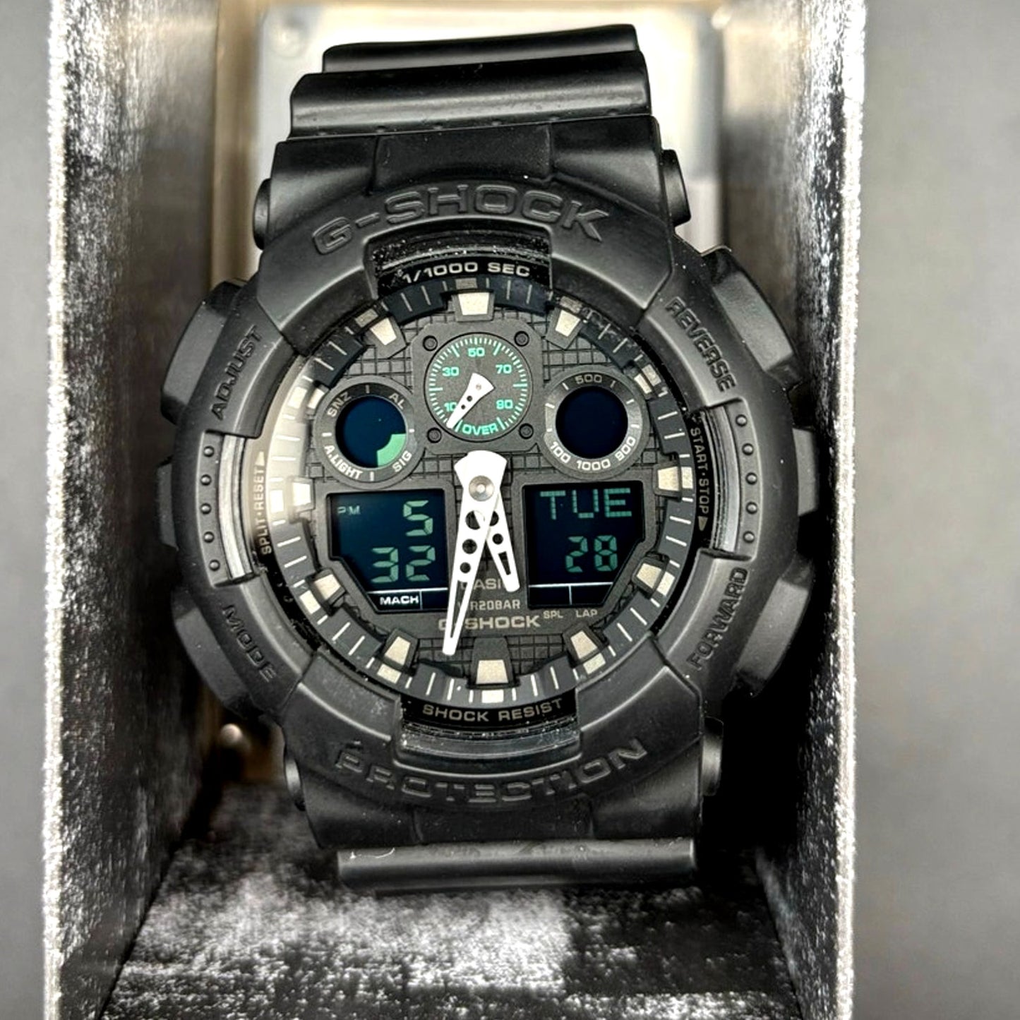 Casio G-Shock GA100MB-1A Men's Black Analog Digital Shock NIBWT